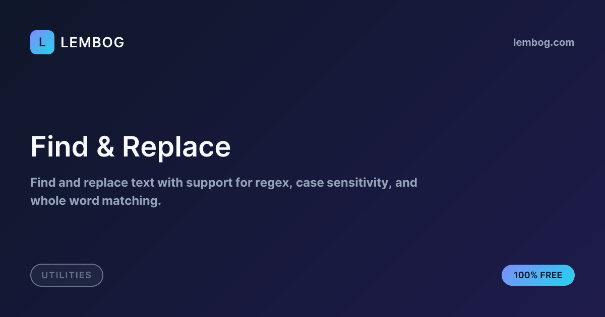javascript - how to search and replace text using... Find & Replace - Search and Replace Text | Lembog
